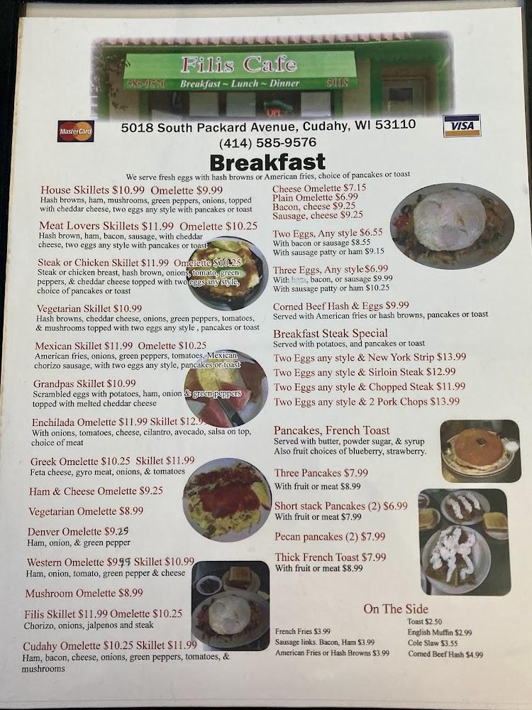Filis Cafe Menu image 3